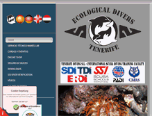 Tablet Screenshot of ecological-divers.com